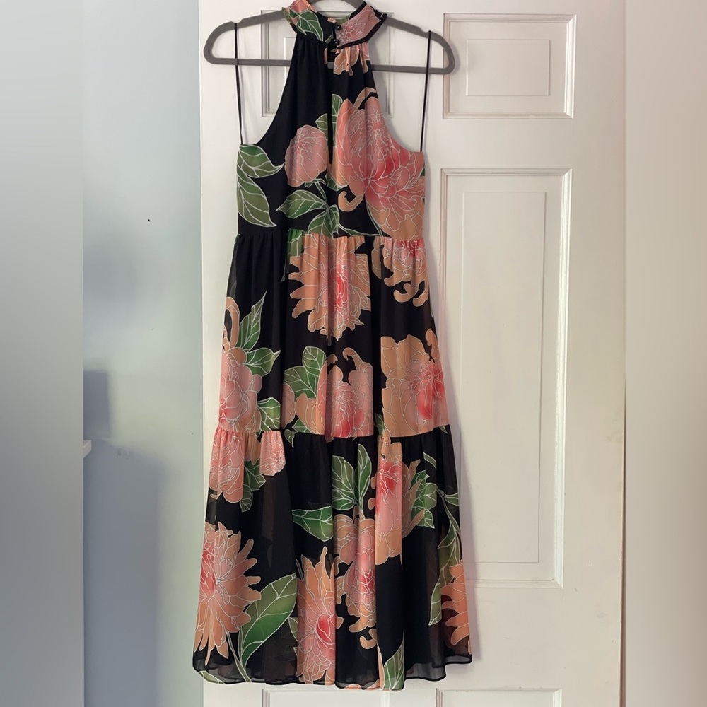 NWT TRINA TURK silk midi-dress